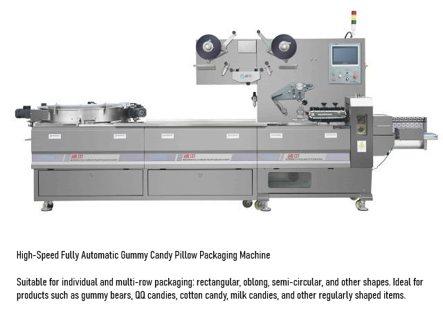 Confectionery High-Speed Fully Automatic Gummy Candy Pillow Packaging Machine